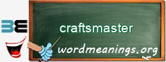 WordMeaning blackboard for craftsmaster